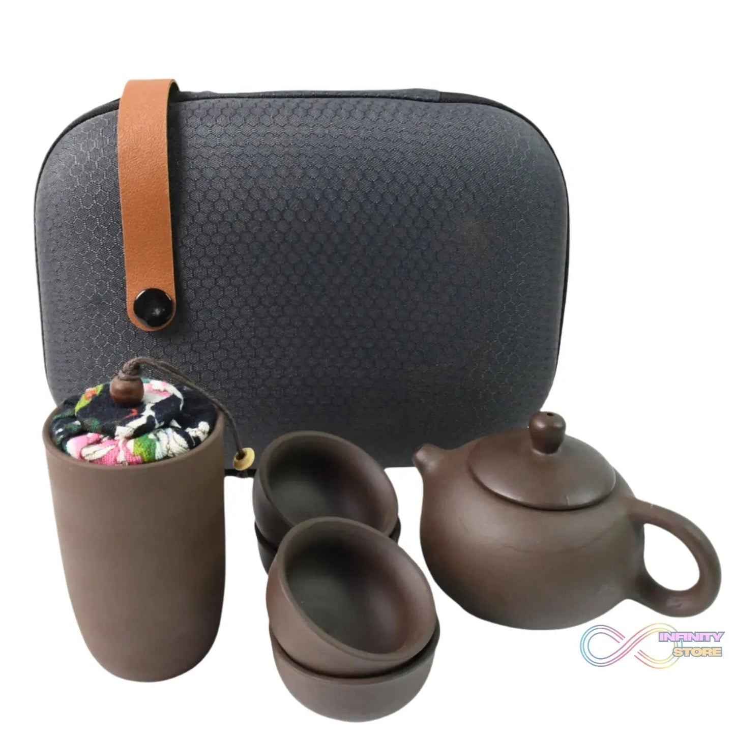 Portable Kung Fu Tea set with a portable travel bag (set of 6pcs) - infinityexculsivestore.com