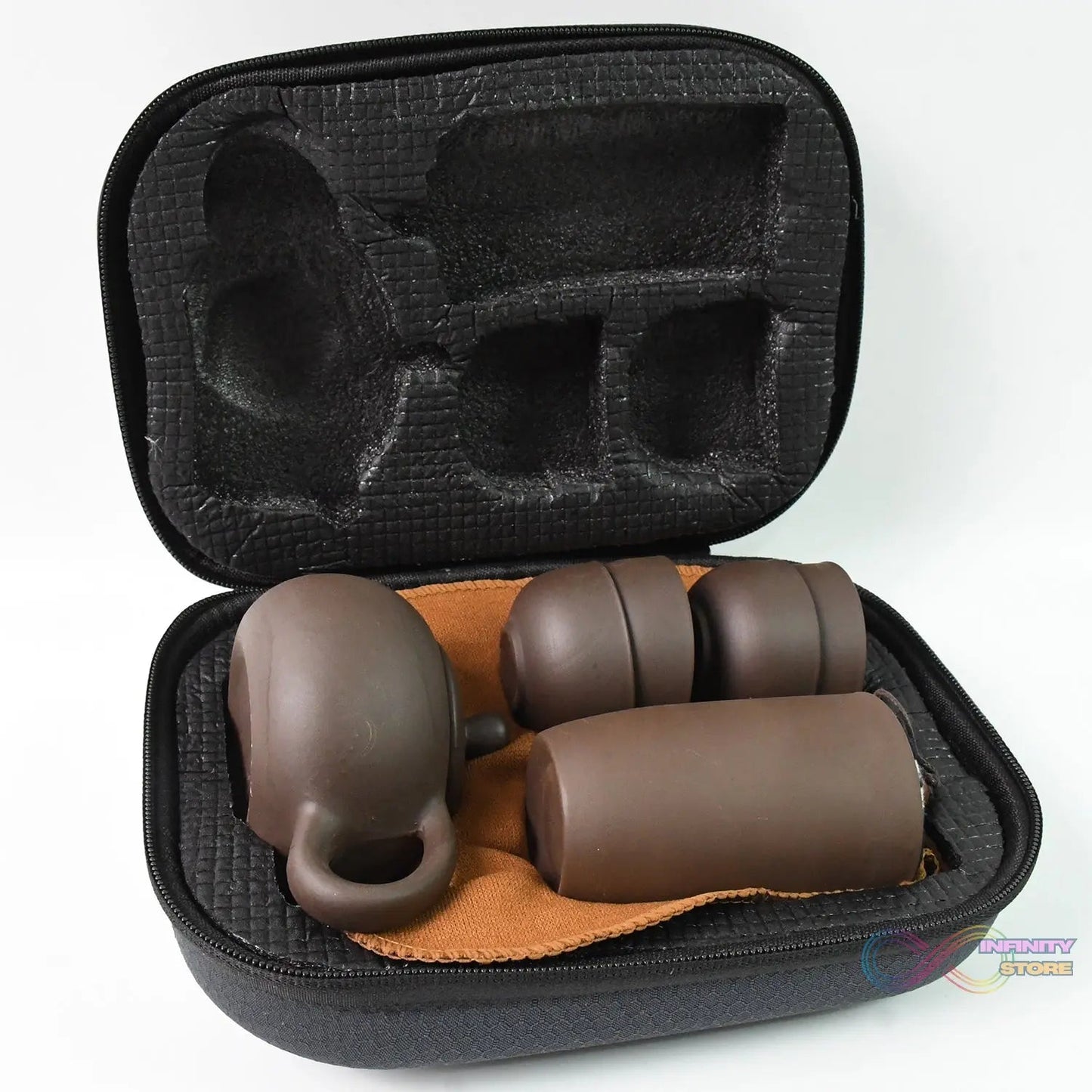 Portable Kung Fu Tea set with a portable travel bag (set of 6pcs) - infinityexculsivestore.com