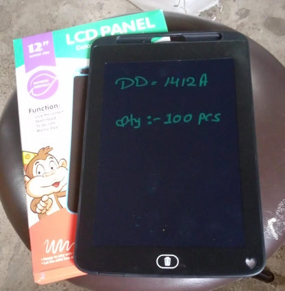 Portable LCD Writing Board Slate Drawing Record Notes Digital Notepad with Pen Handwriting Pad Paperless Graphic Tablet for Kids 12 inch - infinityexculsivestore.com