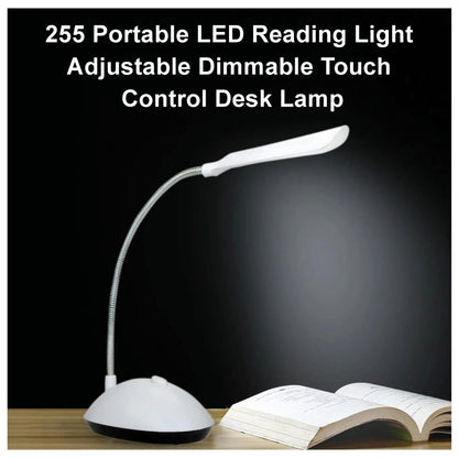 Portable LED Reading Light Adjustable Dimmable Touch Control Desk Lamp - infinityexculsivestore.com