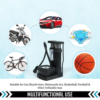 Portable Mini Bike Pump with Gauge - infinityexculsivestore.com