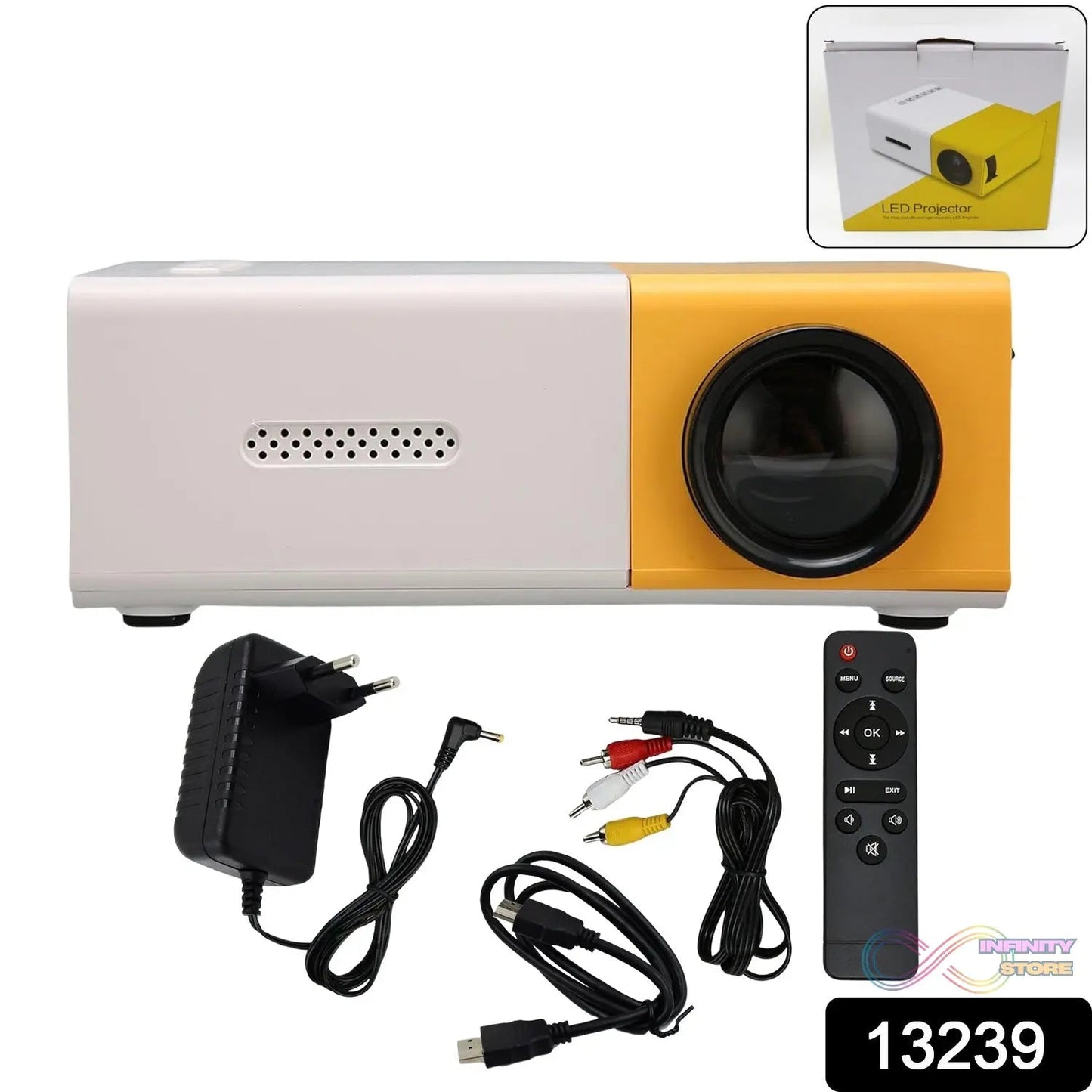 Portable Mini LED Projector (1 Set) - infinityexculsivestore.com