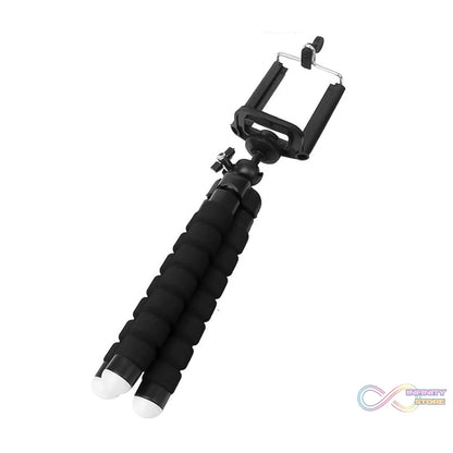 Portable Mini Octopus Tripod Stand with Phone Holder for Live Selfie, Mobile Phone Portable and Adjustable Stand - infinityexculsivestore.com