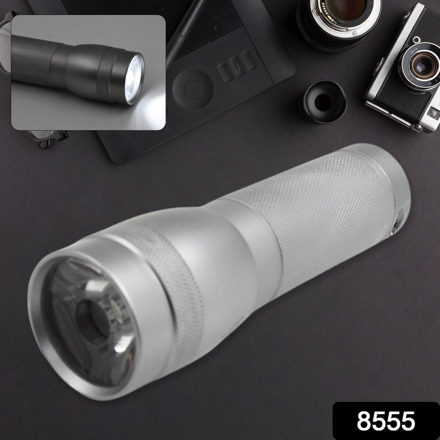 Portable Mini Torch / Flashlight LED Powerful High Lumens Pen Light Easy To Carry, Portable Pocket Compact Torch for Emergency 3 Battery operated (Battery not included / 1 pc) - infinityexculsivestore.com