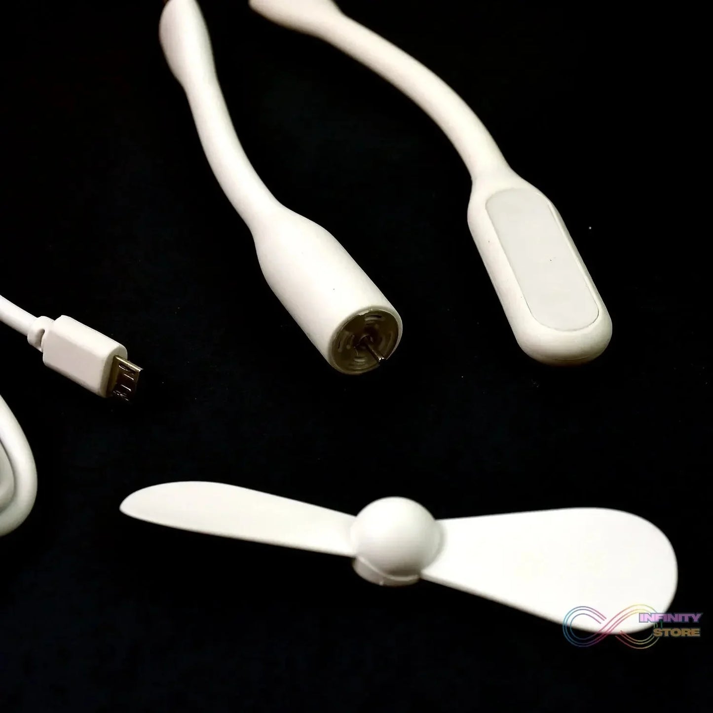 Portable Mini USB Fan, USB Light & Micro USB Cable (3 Pcs Set) - infinityexculsivestore.com