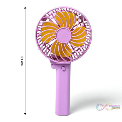 Portable Mini handy Fan & Personal Table Fan | Rechargeable Battery Operated Fan Suitable for Kids, Women, Makeup Artist, Home Office (Battery Not Include) - infinityexculsivestore.com