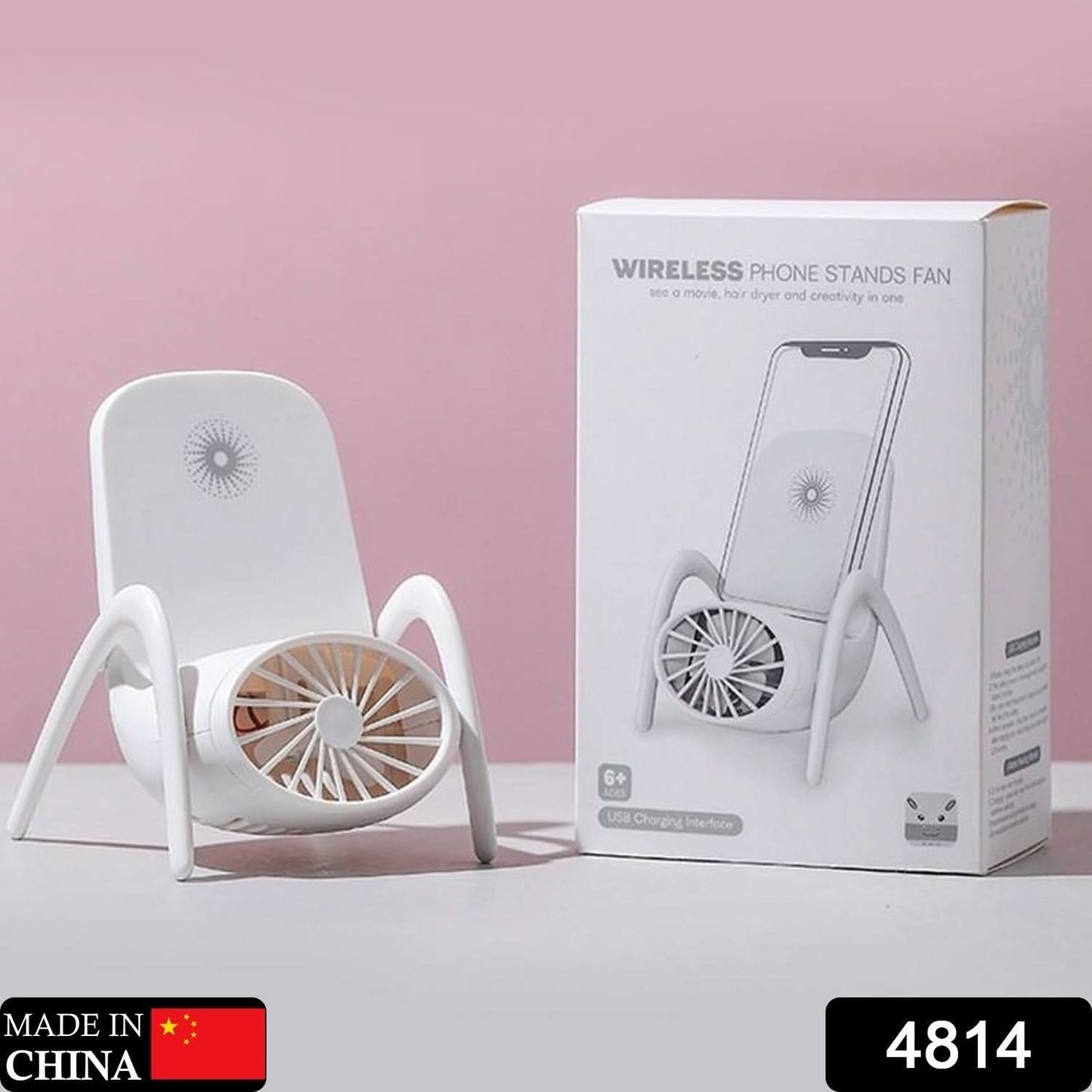 Portable Mobile Phone Holder Fan Personal Fan Multi - Function Fan Handheld Charging Fan (Battery Not Include) - infinityexculsivestore.com