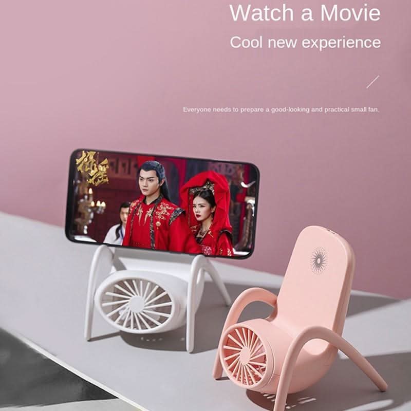 Portable Mobile Phone Holder Fan Personal Fan Multi - Function Fan Handheld Charging Fan (Battery Not Include) - infinityexculsivestore.com