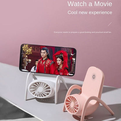 Portable Mobile Phone Holder Fan Personal Fan Multi - Function Fan Handheld Charging Fan (Battery Not Include) - infinityexculsivestore.com