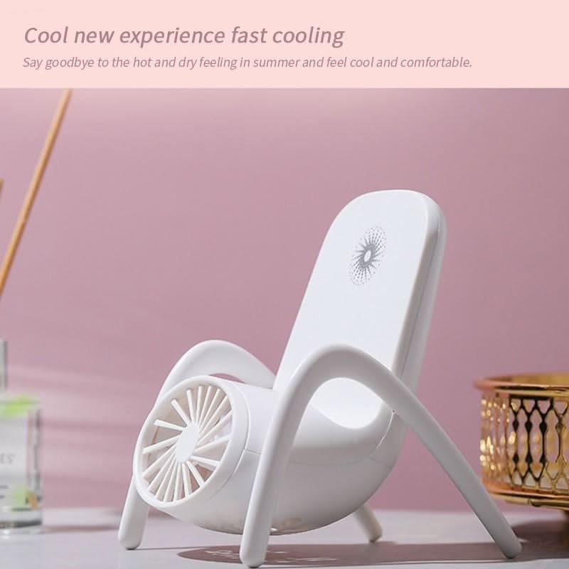 Portable Mobile Phone Holder Fan Personal Fan Multi - Function Fan Handheld Charging Fan (Battery Not Include) - infinityexculsivestore.com