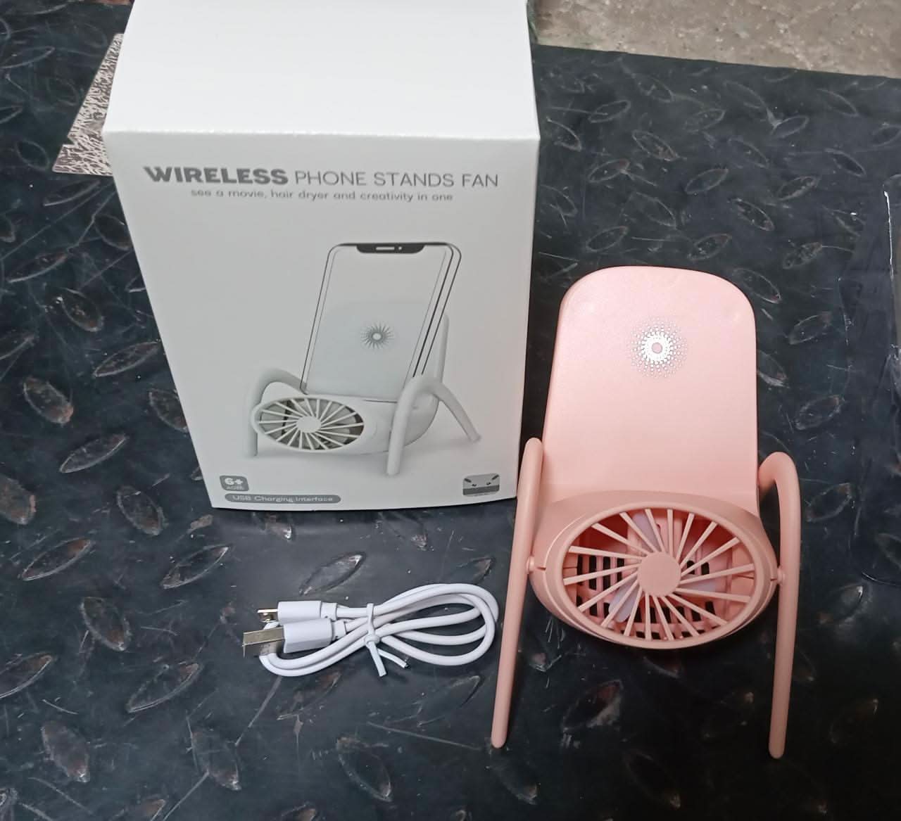 Portable Mobile Phone Holder Fan Personal Fan Multi - Function Fan Handheld Charging Fan (Battery Not Include) - infinityexculsivestore.com