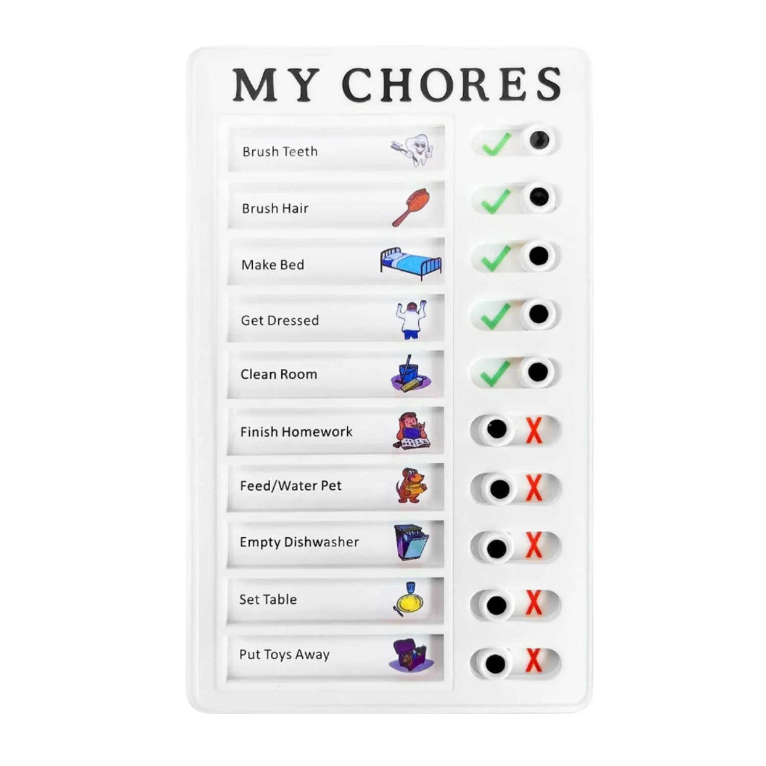 Portable My Chores Home Note Board Management Planning Memo Boards Reminding Time. (Size : - 20x12Cm) - infinityexculsivestore.com