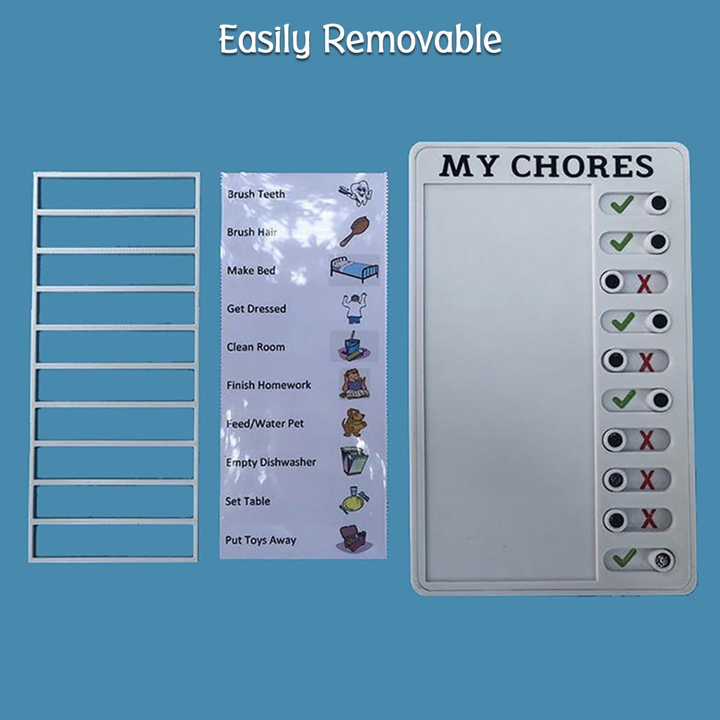 Portable My Chores Home Note Board Management Planning Memo Boards Reminding Time. (Size : - 20x12Cm) - infinityexculsivestore.com