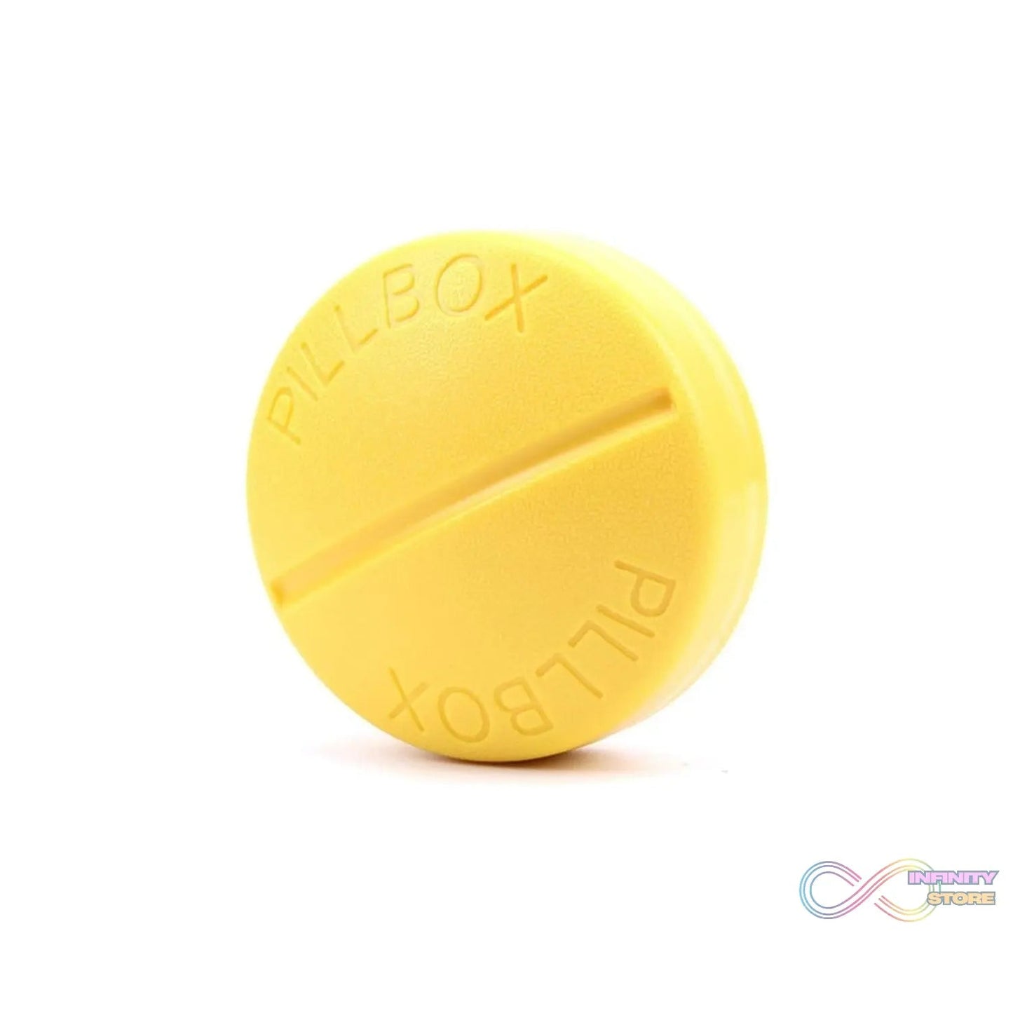 Portable Round Shape 4 Compartments Pill Box (1 Pc / With Brown Box) - infinityexculsivestore.com