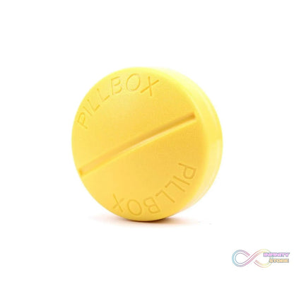 Portable Round Shape 4 Compartments Pill Box (1 Pc / With Brown Box) - infinityexculsivestore.com