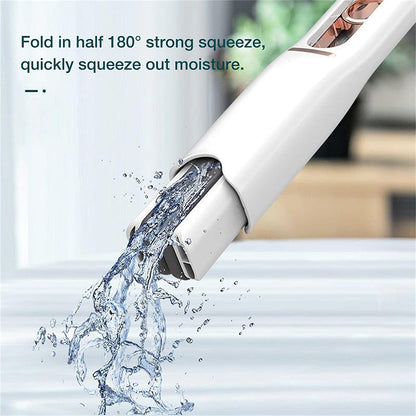 Portable Self - Squeeze Short Mop, Mini Hand Wash - Free Strong Absorbent Mop with 1 Cotton Head, Cleaning Sponge For Bathroom Kitchens Table - infinityexculsivestore.com