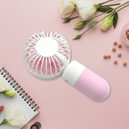 Portable Small Electric Fan Handheld, Rechargeable Mini Student Handheld Dormitory Class Personal Fan - infinityexculsivestore.com