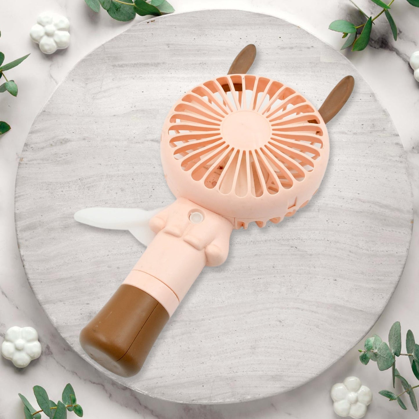 Portable Small Fan Handheld, Mini Student Handheld Dormitory Class Personal Fan Without Battery & USB Cable Operated Manual Hand Press Fan (1 Pc) - infinityexculsivestore.com