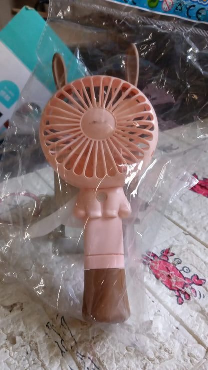 Portable Small Fan Handheld, Mini Student Handheld Dormitory Class Personal Fan Without Battery & USB Cable Operated Manual Hand Press Fan (1 Pc) - infinityexculsivestore.com