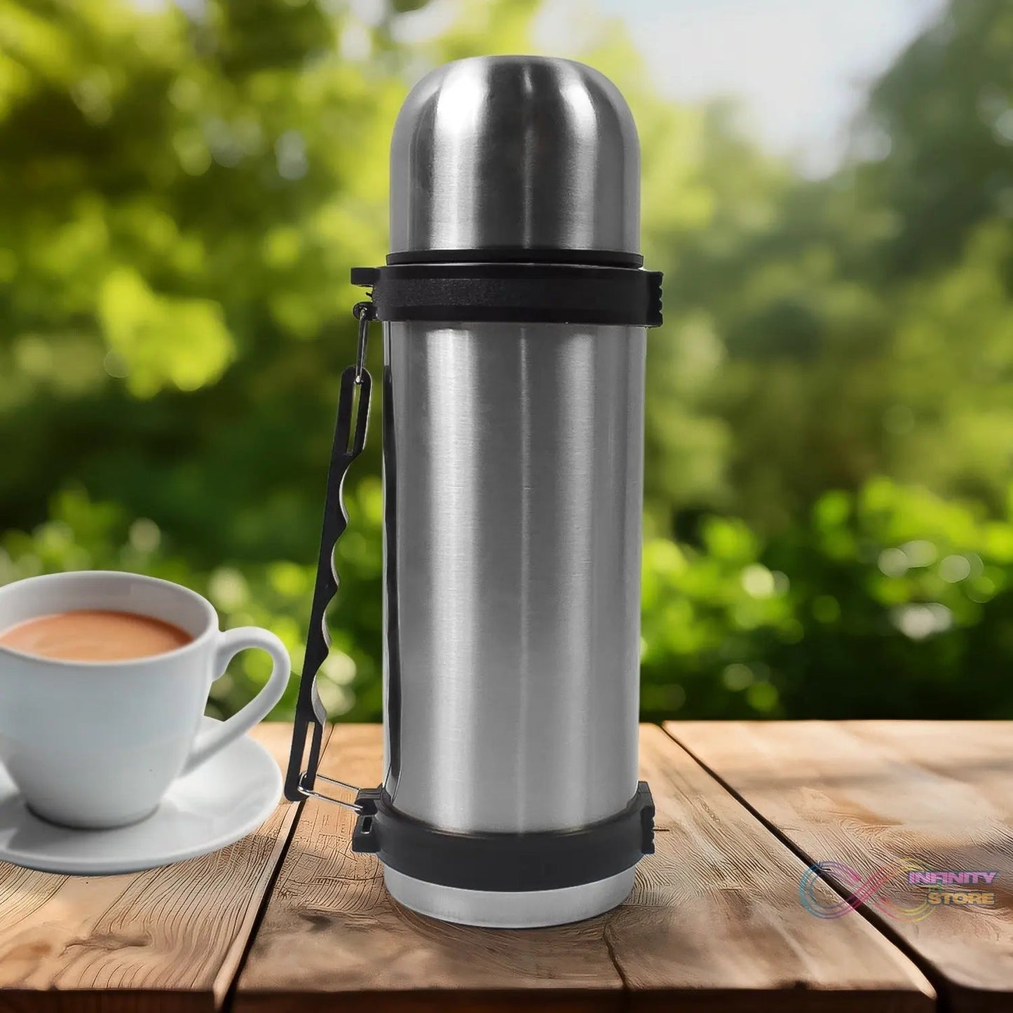 Portable Stainless Steel Coffee Tea Vacuum Flask Bottle (750ml / 1 Pc) - infinityexculsivestore.com
