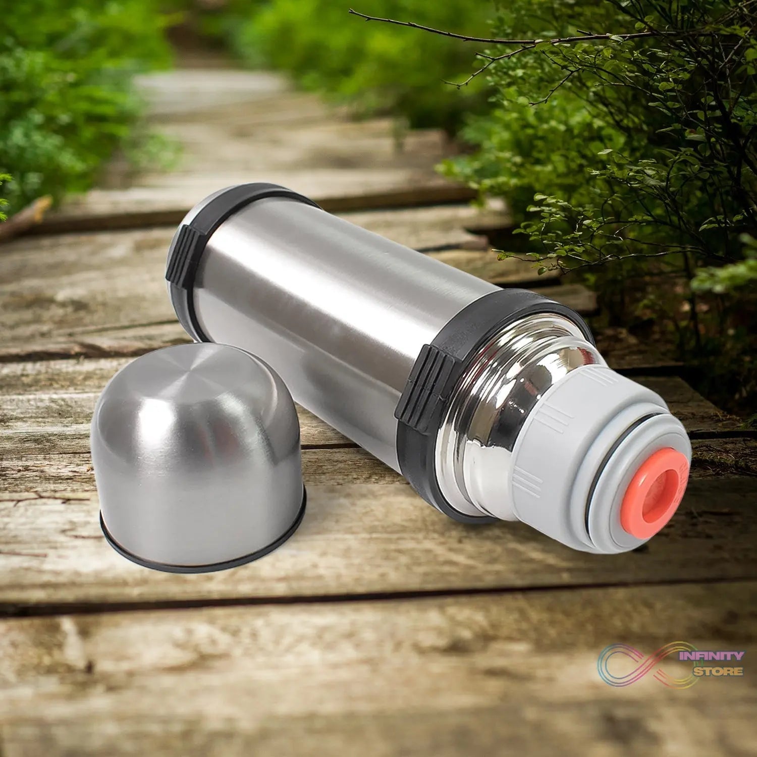 Portable Stainless Steel Coffee Tea Vacuum Flask Bottle (750ml / 1 Pc) - infinityexculsivestore.com