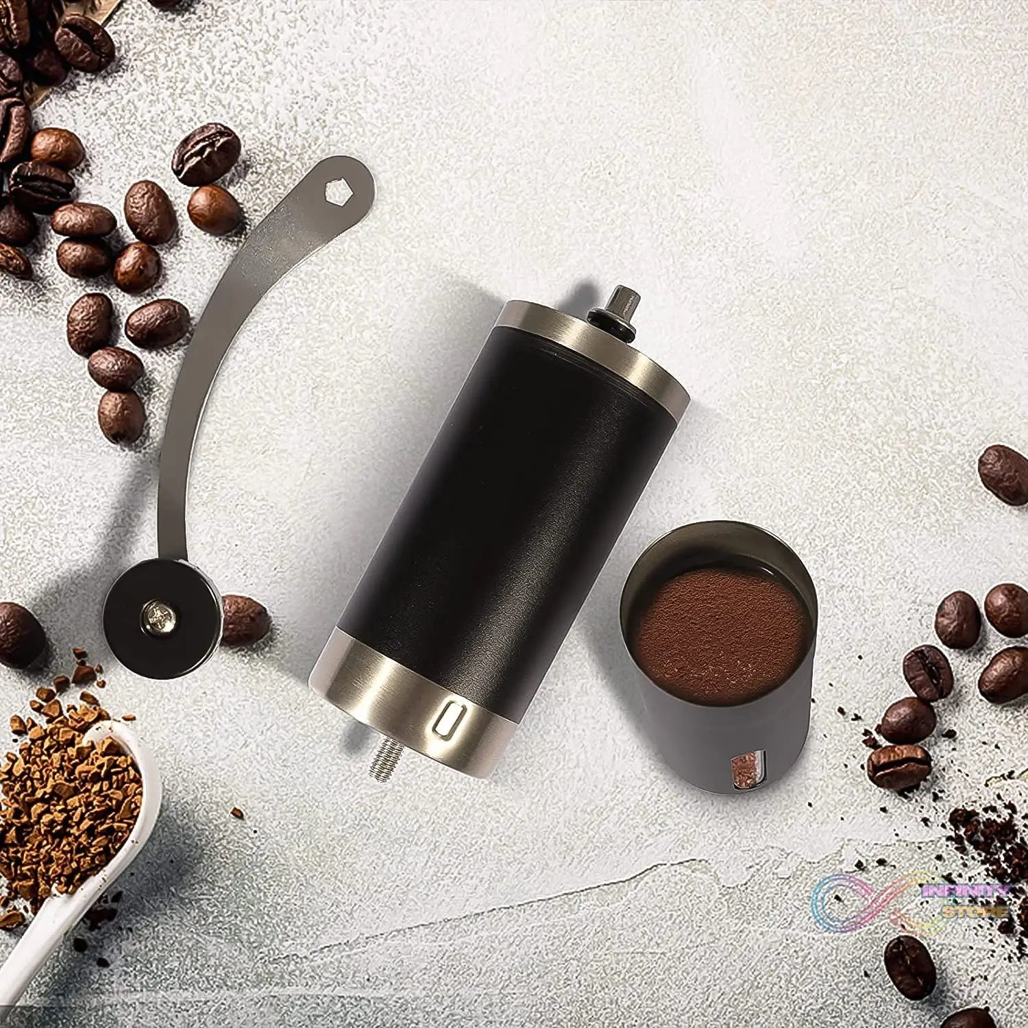 Portable Stainless Steel Manual Coffee Grinder (1 Pc) - infinityexculsivestore.com