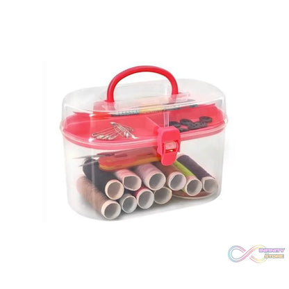 Handy sewing kit for travel with compact design, includes thread, needles, and more