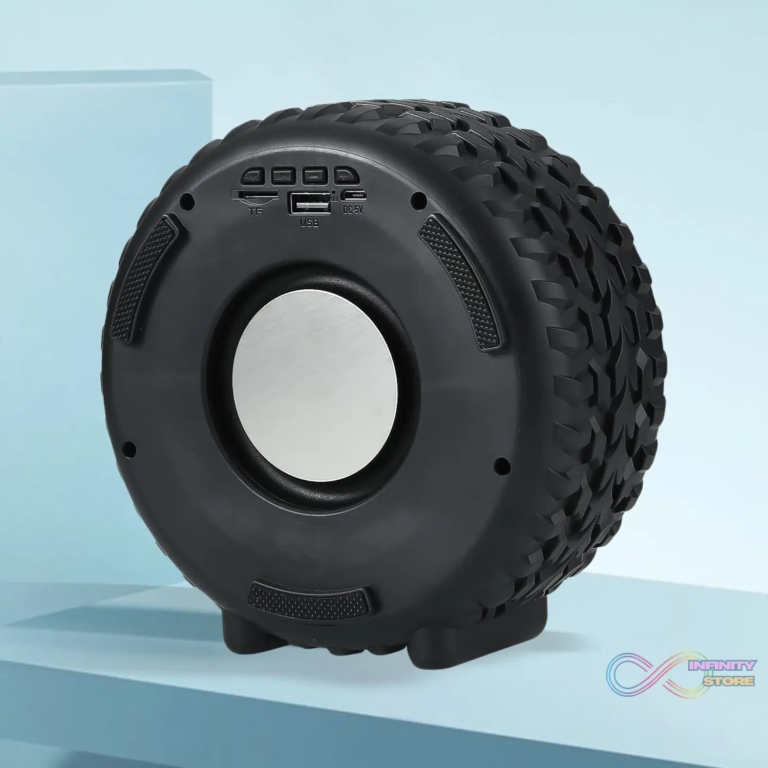 Portable Tyre / Wheel Shape Wireless Bluetooth Speaker (1 Pc) - infinityexculsivestore.com