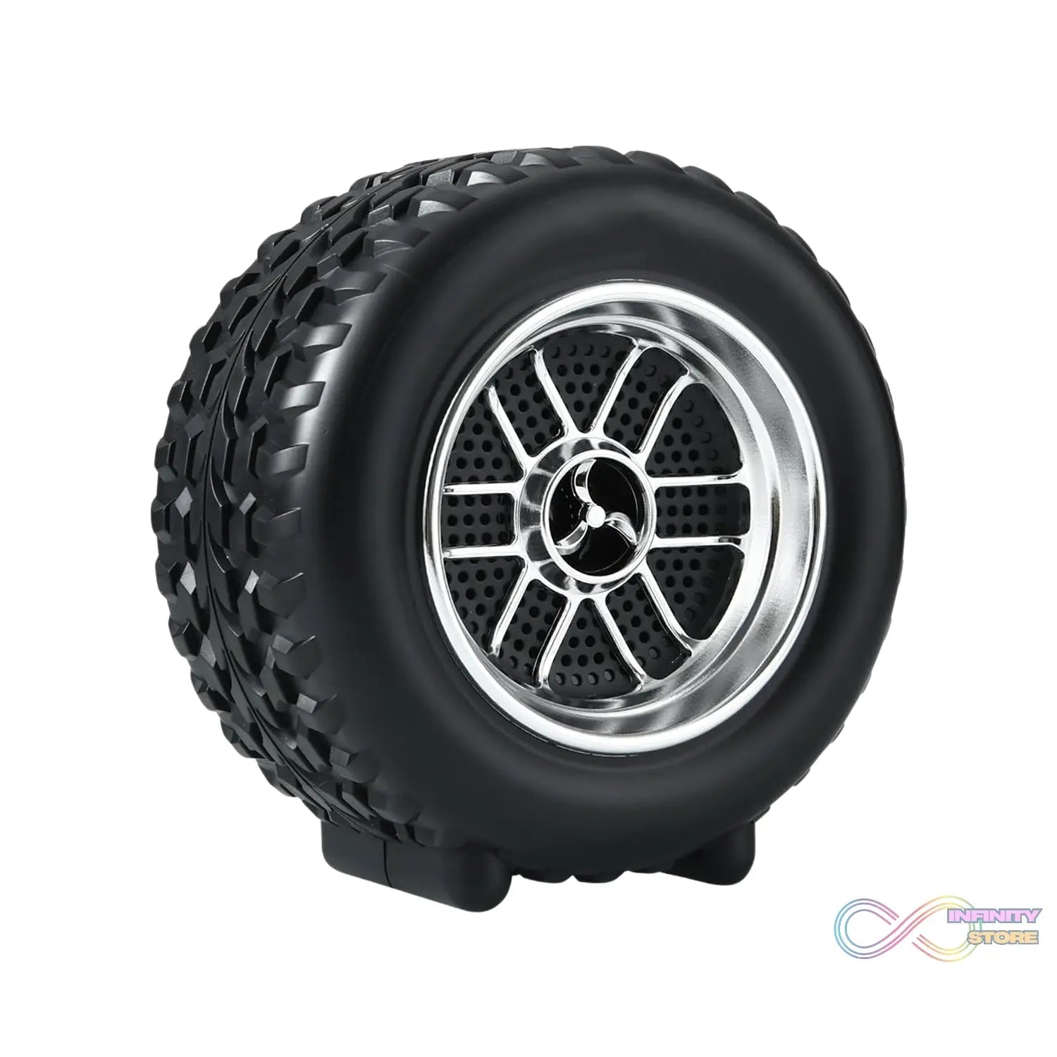Portable Tyre / Wheel Shape Wireless Bluetooth Speaker (1 Pc) - infinityexculsivestore.com
