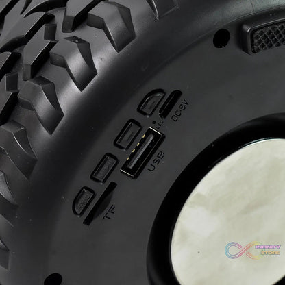 Portable Tyre / Wheel Shape Wireless Bluetooth Speaker (1 Pc) - infinityexculsivestore.com