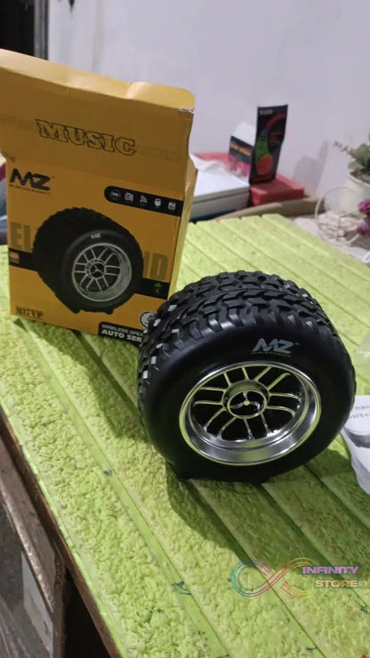 Portable Tyre / Wheel Shape Wireless Bluetooth Speaker (1 Pc) - infinityexculsivestore.com