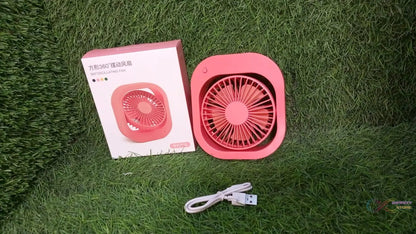 Portable USB Fan - Rechargeable, 2 - Speed 180° Rotating Quiet Personal Fan for Travel, Car, and Outdoors (Battery Not Included) - infinityexculsivestore.com