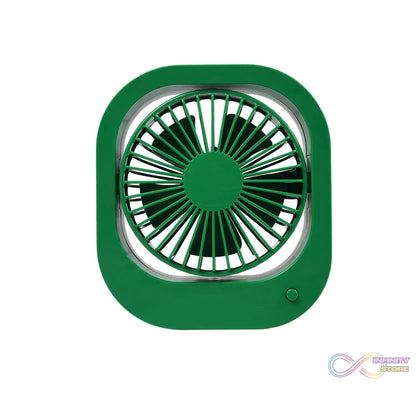 Portable USB Fan - Rechargeable, 2 - Speed 180° Rotating Quiet Personal Fan for Travel, Car, and Outdoors (Battery Not Included) - infinityexculsivestore.com