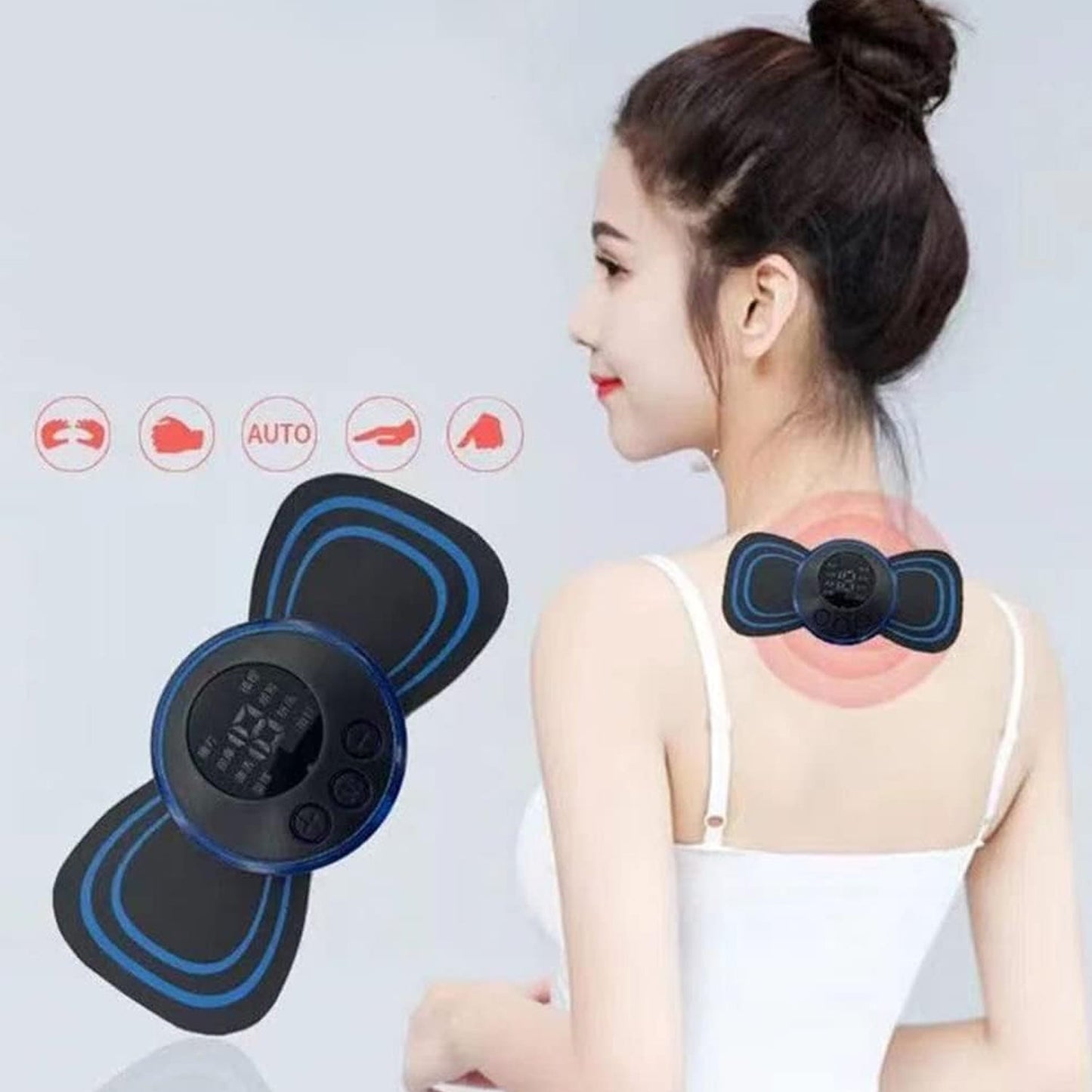 Portable USB Neck Massager Electric Neck Massager, Enhancer Mini Cervical Massager EMS Lymphatic Drainage Massage with Cable - infinityexculsivestore.com