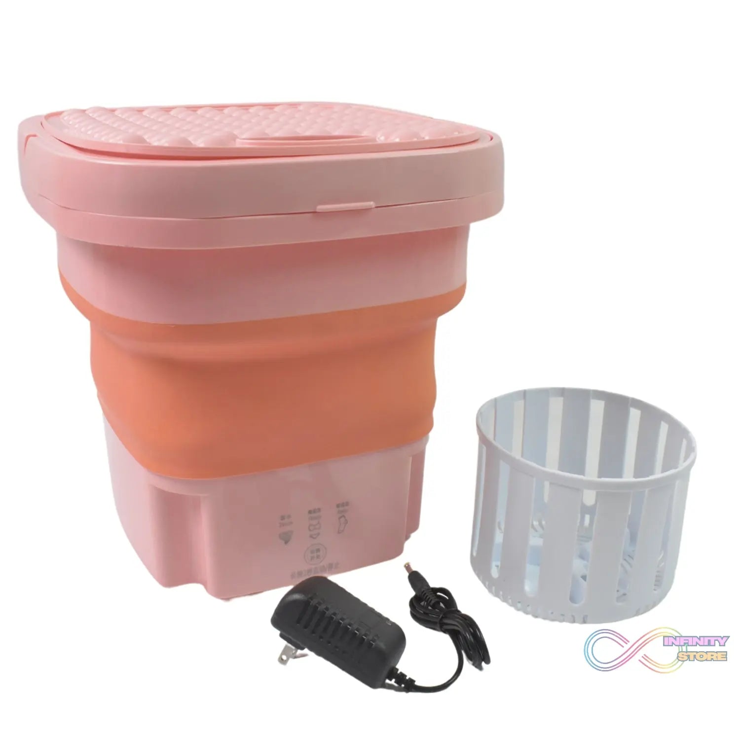 Portable Washing Machine, Foldable Washer and Dryer Combo (1 Set / Mix Color) - infinityexculsivestore.com