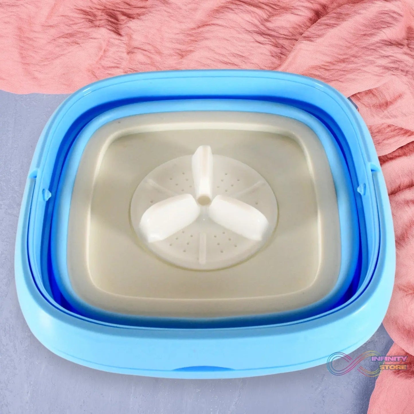 Portable Washing Machine, Mini Folding Washer and Dryer Combo, for Underwear, Socks, Baby Clothes, Travel, Camping, RV, Dorm, Apartment  - infinityexculsivestore.com