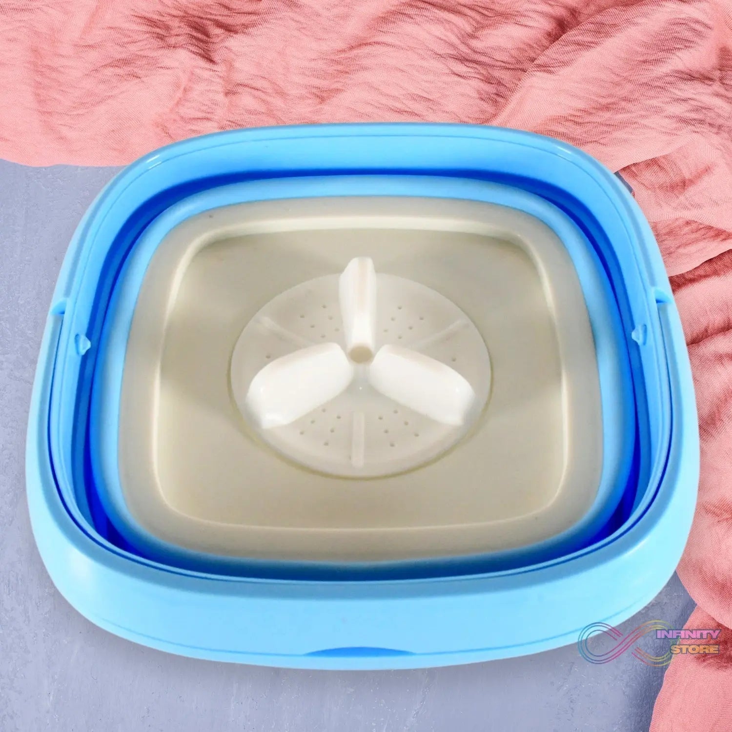 Portable Washing Machine, Mini Folding Washer and Dryer Combo, for Underwear, Socks, Baby Clothes, Travel, Camping, RV, Dorm, Apartment  - infinityexculsivestore.com