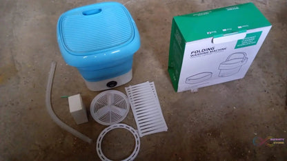 Portable Washing Machine, Mini Folding Washer and Dryer Combo, for Underwear, Socks, Baby Clothes, Travel, Camping, RV, Dorm, Apartment  - infinityexculsivestore.com
