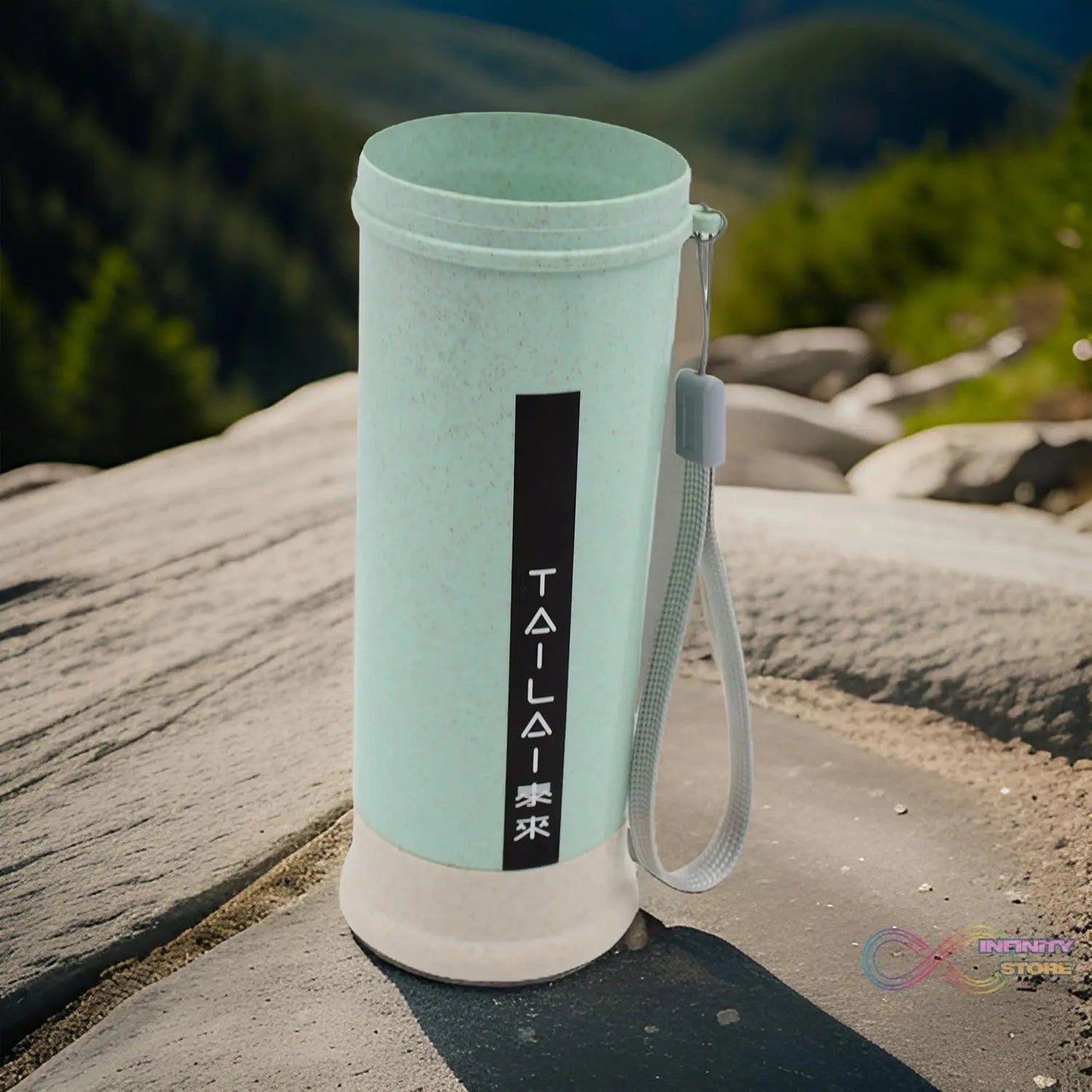 Portable Water Bottle (300 ML Approx / Mix Colors / Design) - infinityexculsivestore.com