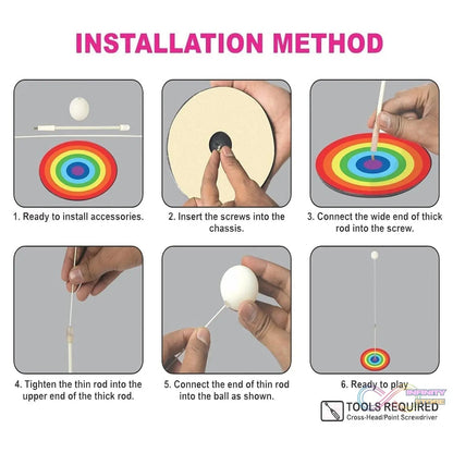 Portable Wiff Waff Rebound Table Tennis Trainer Set (1 Set) - infinityexculsivestore.com