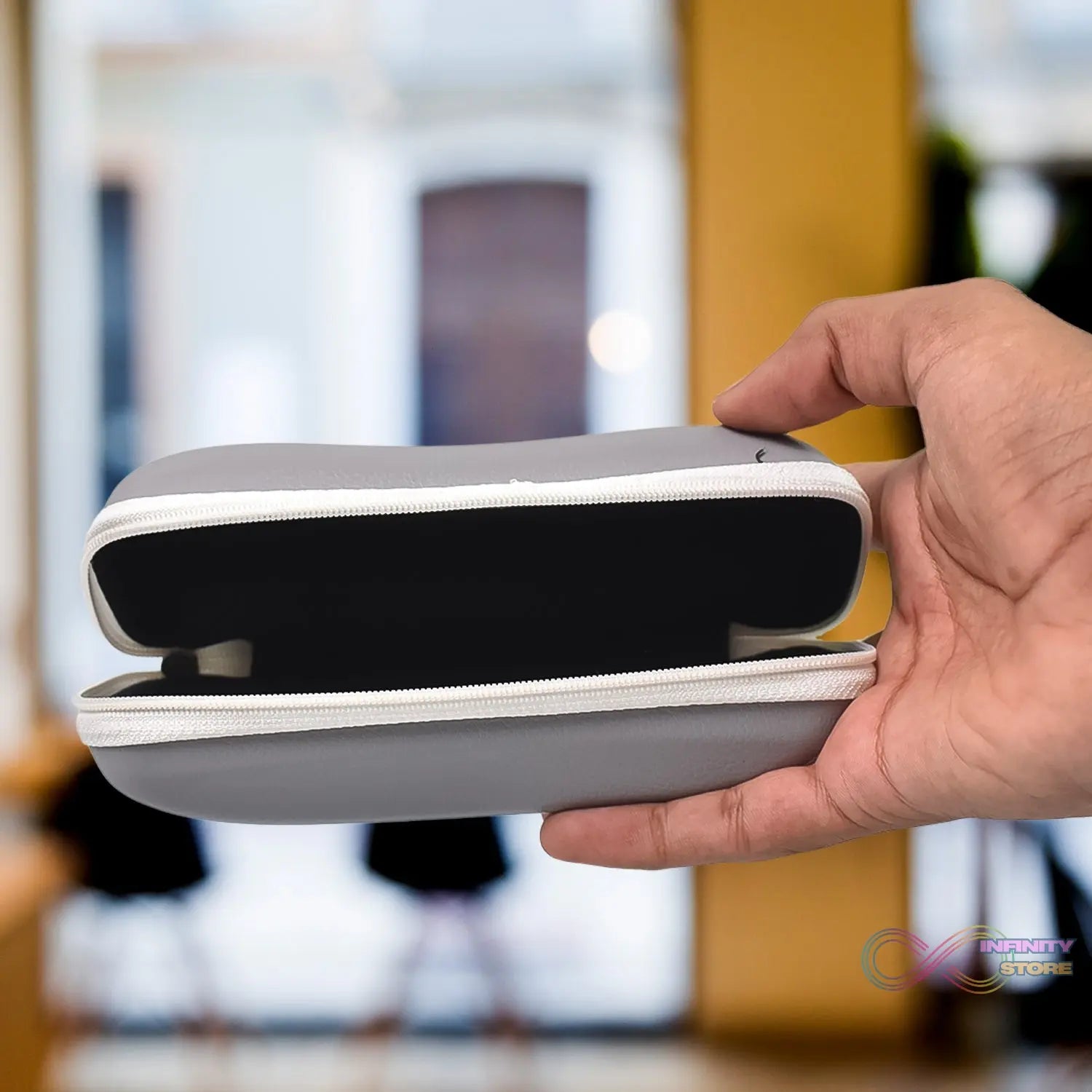 Portable Zipper Eye Glass Sunglasses Hard Case Cover (1 Pc) - infinityexculsivestore.com