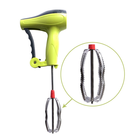 Power Free Manual Hand Blender with Stainless Steel Blades, Milk Lassi Maker, Egg Beater Mixer Rawai - infinityexculsivestore.com