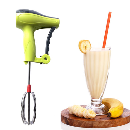 Power Free Manual Hand Blender with Stainless Steel Blades, Milk Lassi Maker, Egg Beater Mixer Rawai - infinityexculsivestore.com