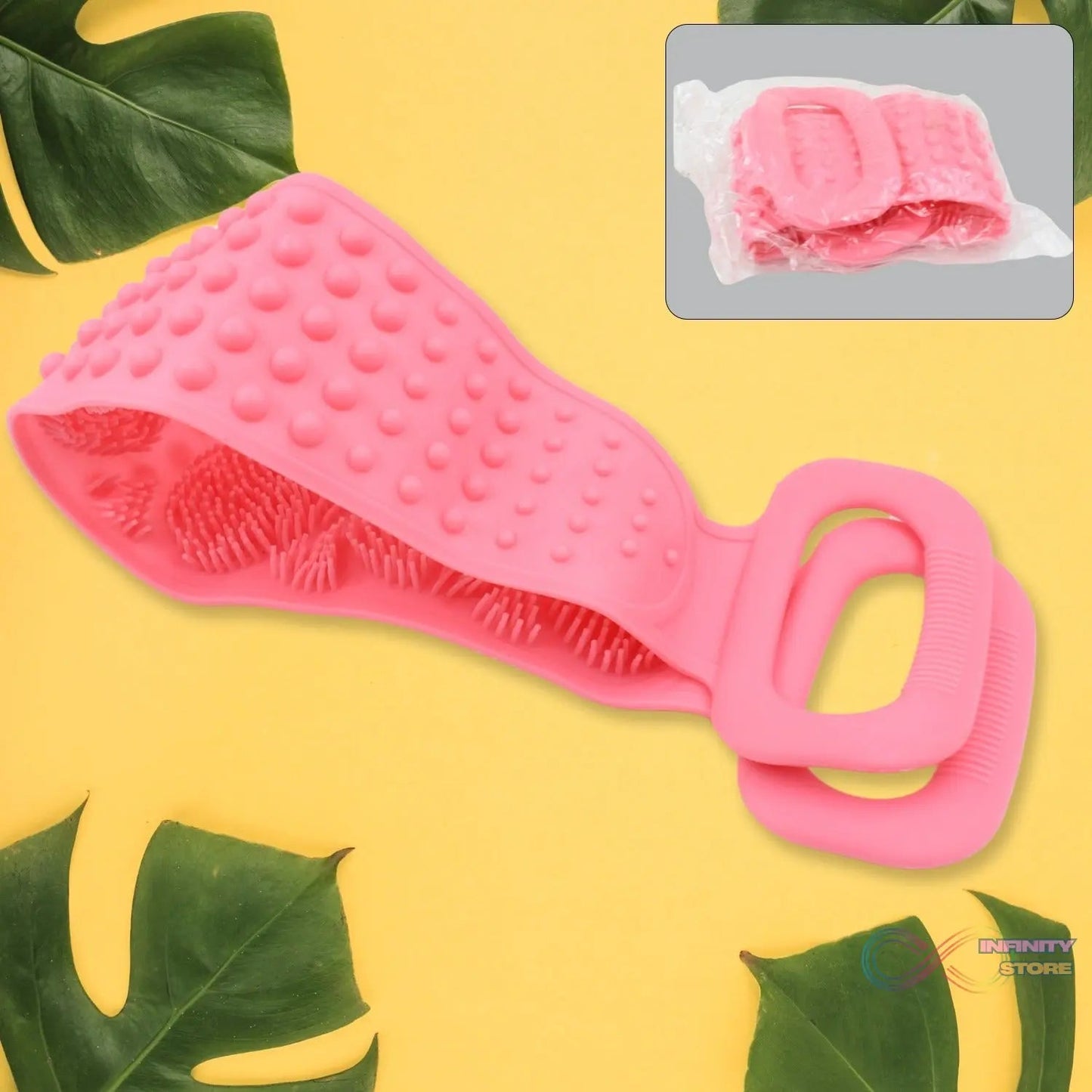 Powerful Rubbing Back,Artifacts Long Back Skin Soft Body Cleaning Scrubber - infinityexculsivestore.com