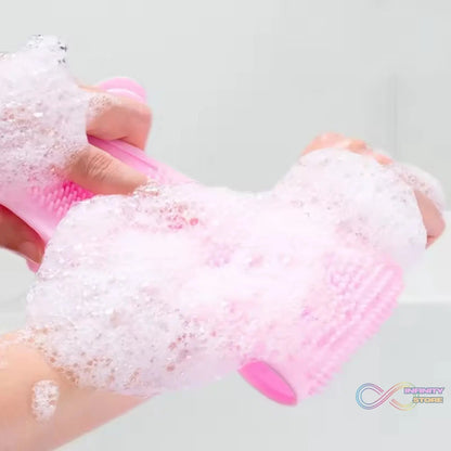 Powerful Rubbing Back,Artifacts Long Back Skin Soft Body Cleaning Scrubber - infinityexculsivestore.com