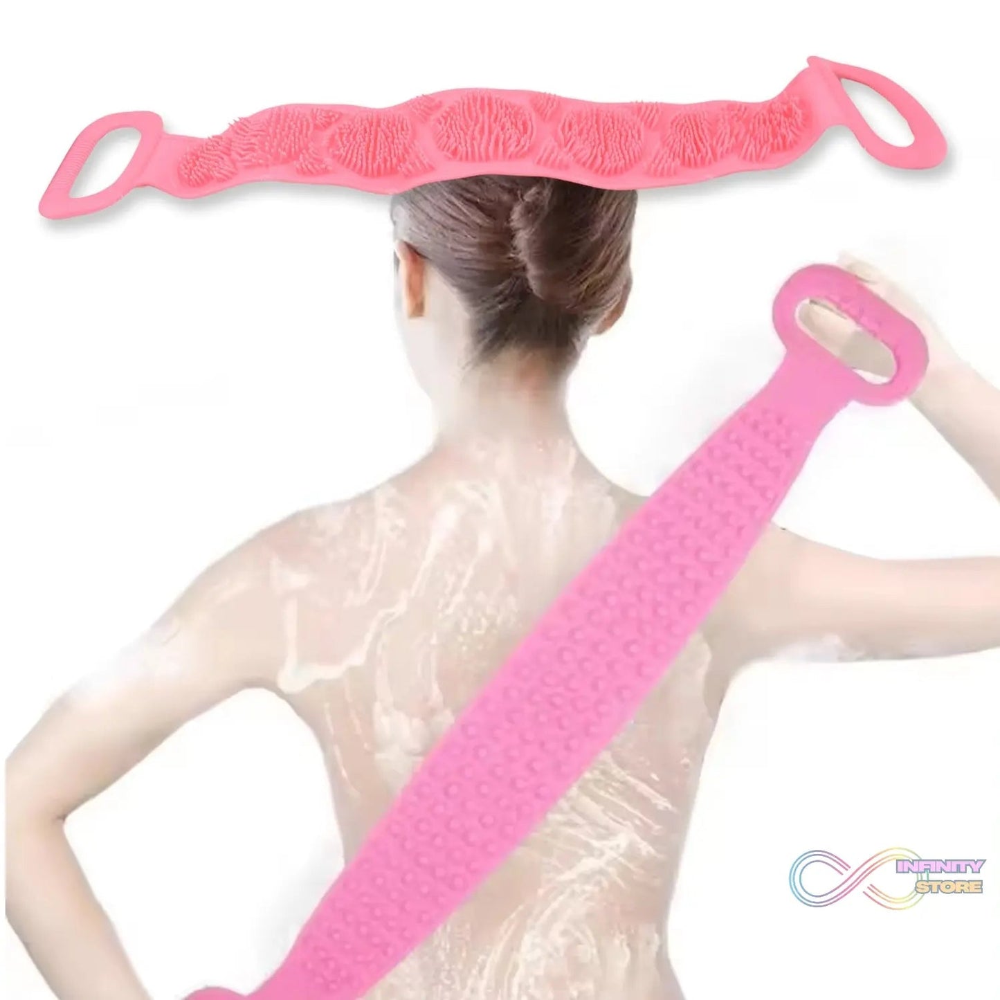 Powerful Rubbing Back,Artifacts Long Back Skin Soft Body Cleaning Scrubber - infinityexculsivestore.com