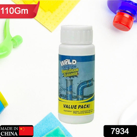 Powerful Sink and Drain Cleaner, Portable Powder Cleaning Tool Super Clog Remover Chemical Powder Agent for Kitchen Toilet Pipe Dredging (110 Gm) - infinityexculsivestore.com