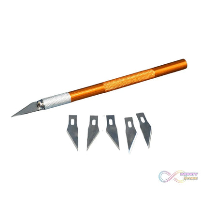 Precision Electronic Spices Hand Repair Cutting Knife with 5 Extra Sharp Blade (1 Set) - infinityexculsivestore.com