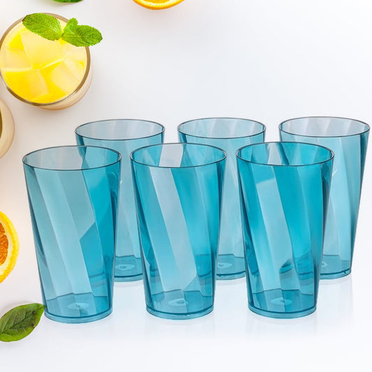 Premium 300ml Transparent Glass Set for Water, Juice & Cocktails (Set of 6) - infinityexculsivestore.com