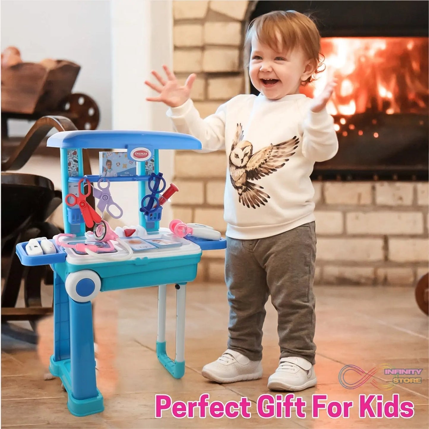 Premium Doctor Set Trolley Little Doctor Kids Toy (1 Set) - infinityexculsivestore.com